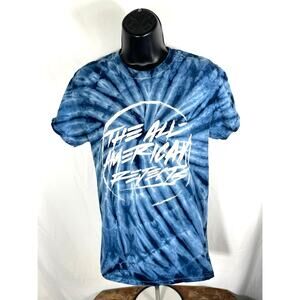 All-American Rejects Tie-Dye Band Tee Blue Graphic Shirt